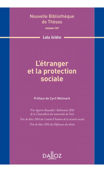 L'étranger et la protection sociale. Volume 167