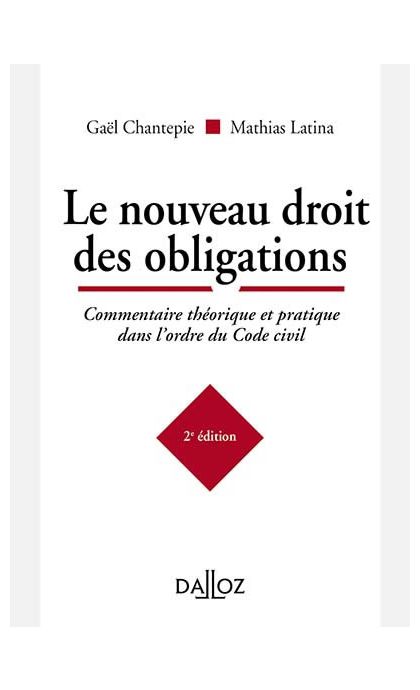 Le nouveau droit des obligations