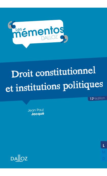 Droit constitutionnel et institutions politiques