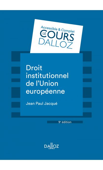 Droit institutionnel de l'Union européenne