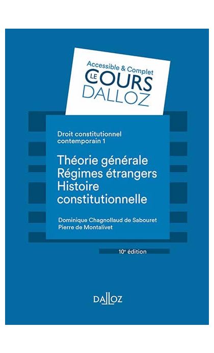 Droit constitutionnel contemporain Tome 1