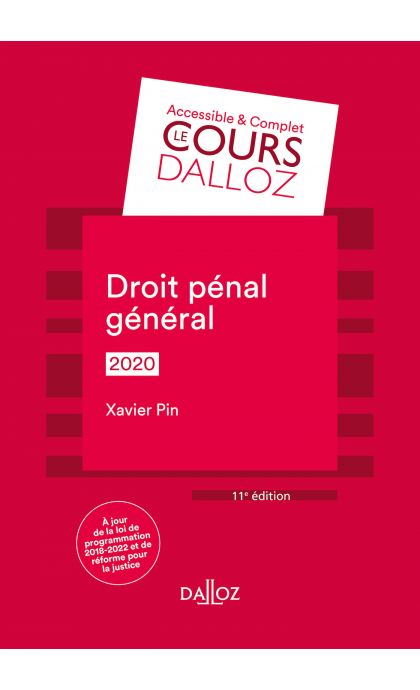Droit pénal général 2020