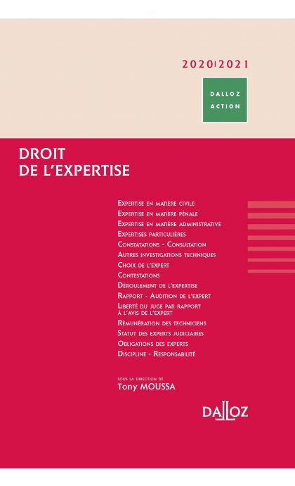 Droit de l'expertise 2021/2022