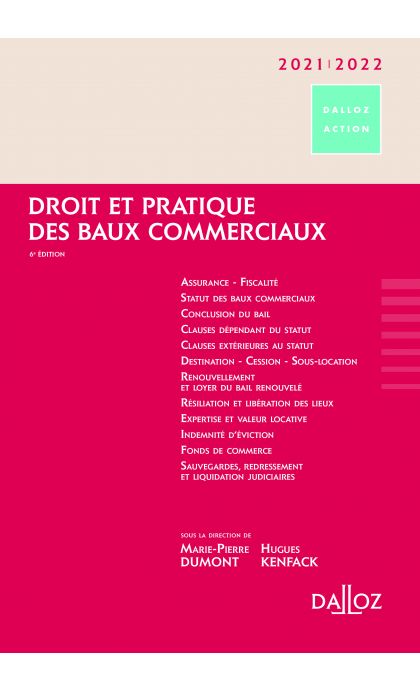 Droit et pratique des baux commerciaux 2021/2022