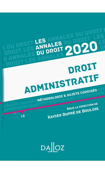 Annales Droit administratif 2020