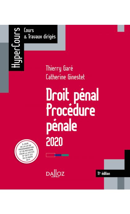 Droit pénal. Procédure pénale 2020