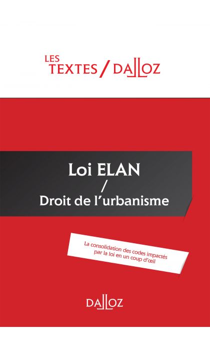 Loi ELAN / Droit de l'urbanisme