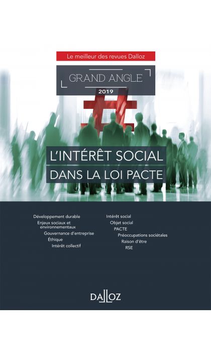 L'intérêt social dans la loi PACTE