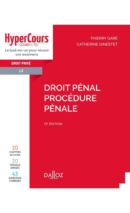 Droit pénal. Procédure pénale 2021