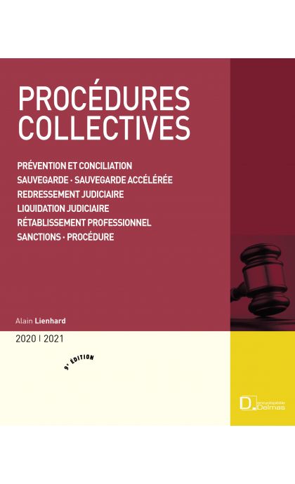 Procédures collectives 2020/2021. Prévention et conciliation . Sauvegarde . Sauvegarde financière