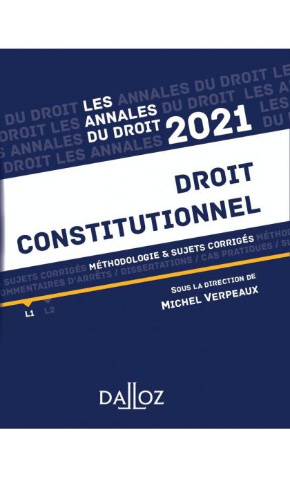 Annales Droit constitutionnel 2021