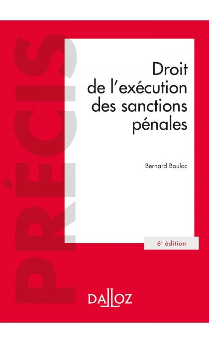 Droit de l'exécution des sanctions pénales
