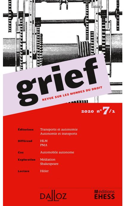 Grief, Revue sur les mondes du droit 2020 n°7/1