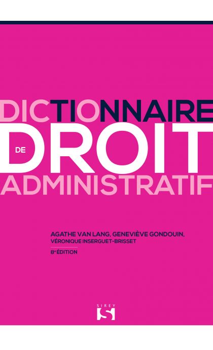 Dictionnaire de droit administratif