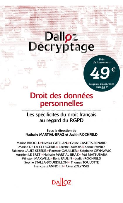 Droit des données personnelles