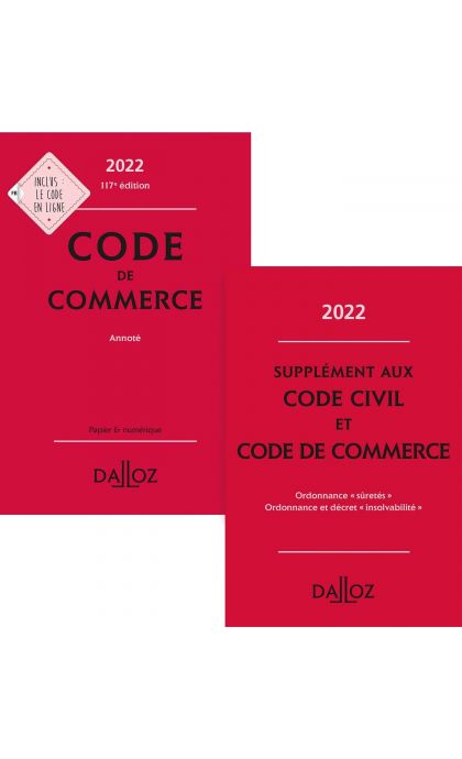 Code de commerce 2022, annoté