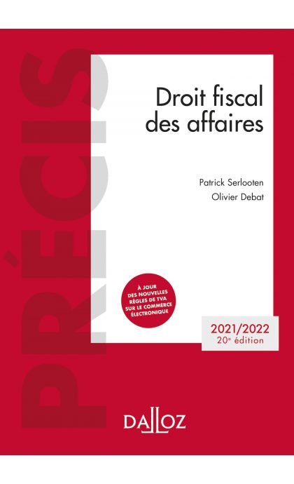 Droit fiscal des affaires 2021-2022