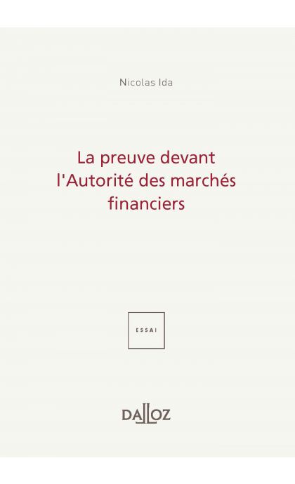 La preuve devant l'Autorité des marchés financiers