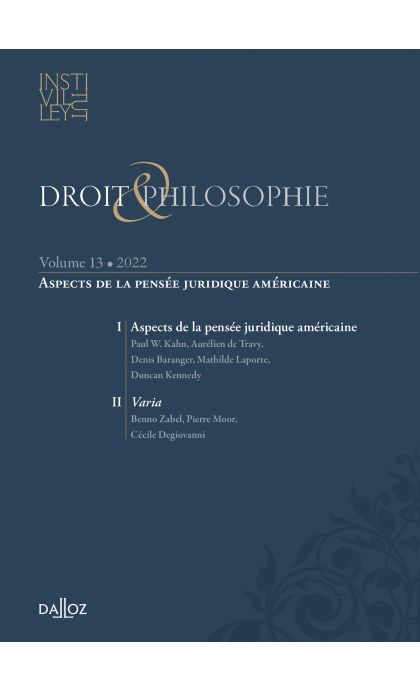 Aspects de la pensée juridique américaine