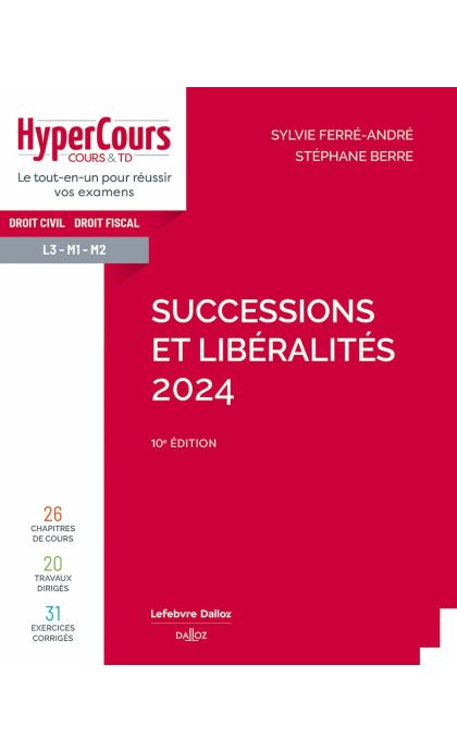 Successions et libéralités 2024