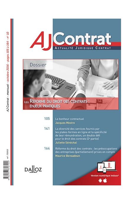 AJ Contrat (-50% sur votre Revue 2021)
