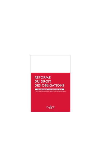 Réforme du droit des obligations - Supplément