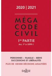 Méga Code civil 2020, 1re partie