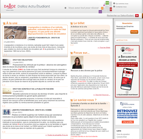 Dalloz Actu Etudiant