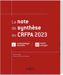 Note de synthèse au CRFPA 2023